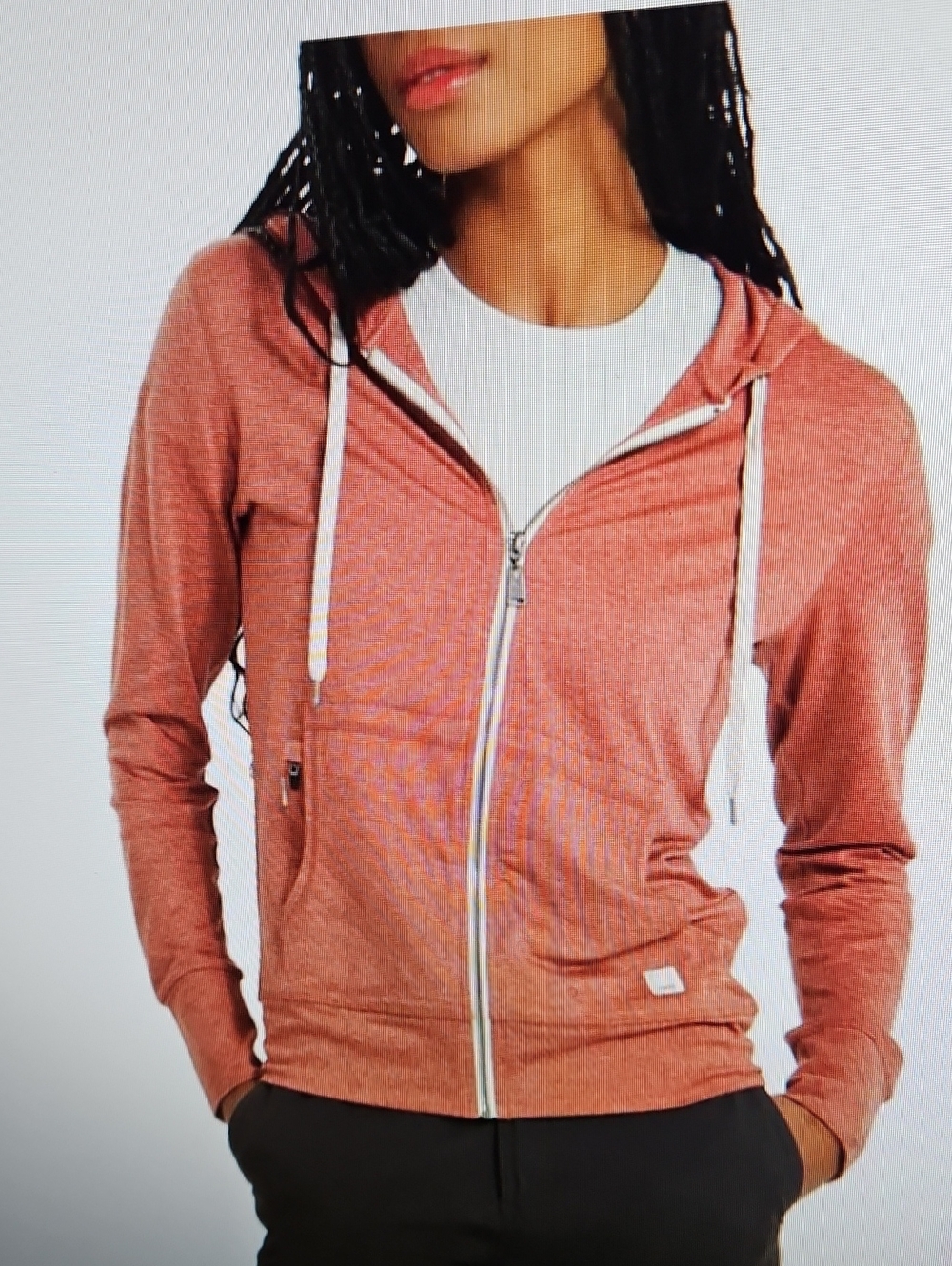 VUORI HALO CINNAMON PERFORMANCE HOODIE SZ XS